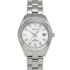 Grand Seiko STGF073 Ladies Quartz Silver Diamond Watch Stainless Steel