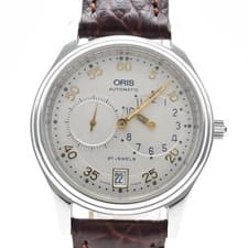 Vintage [EXC+5] ORIS 7473 Classic Regulator Silver 37mm Automatic Men's Watch