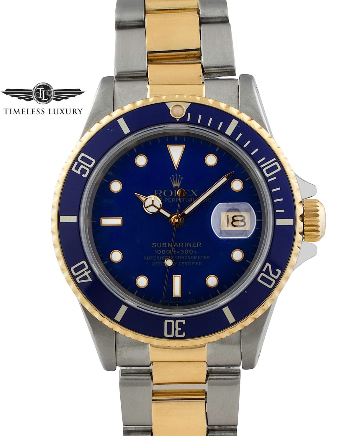 2005 Women's Rolex Submariner Date 11116 Stainless Steel & Yellow Gold 40mm