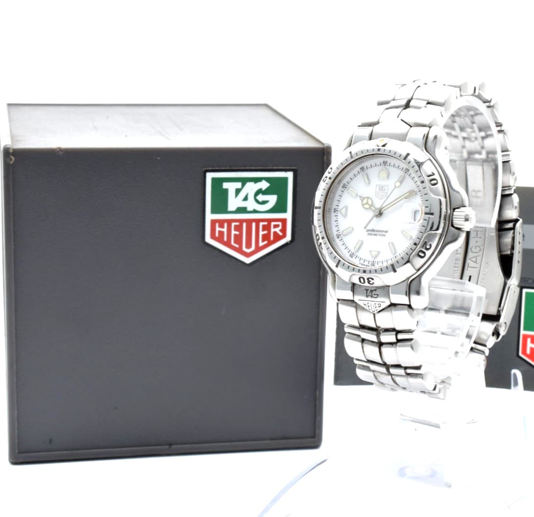TAG HEUER Professional WH1211-K1 200M【box】 Vintage Quartz White Dial JAPAN
