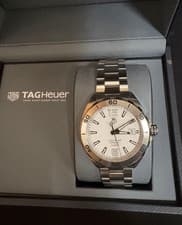 TAG Heuer WAZ2114.BA0875 Men's Analog Display Automatic Self Wind Silver Watch