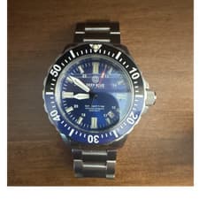 Deep Blue Daynight Tritdiver T-100 Automatic 500m Blue Dial Steel Bracelet