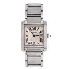 Cartier Tank Francaise Quartz Watch Stainless Steel 25