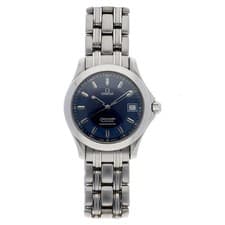 OMEGA Seamaster 2501.81 Jacques Mayol 20th Blue Dial Automatic Men's Watch Auth