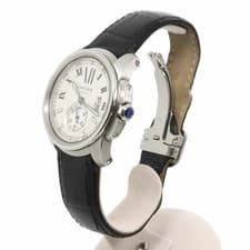 Cartier Calibre de  W7100037 Watch, Date, Silver, Automatic Movement