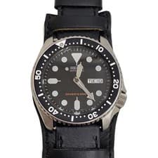 Used SEIKO Quartz watch/Analog/Leather/BLK/BLK/7S26-0020
