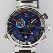 Louis Vuitton Tambour Regatta Q102D Blue Dial Quartz Chrono