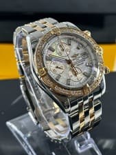 Breitling Chronomat Evolution C13356 Mother of Pearl Automatic Watch Size 7.75