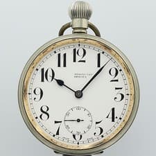 Orista 9349ABC0112000STU Antique Pocket Watch White Dial Hand Wound