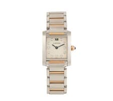 Cartier Tank Francaise 3217, 20 X 25MM, Diamond Dial, Two Tone Ladies Watch