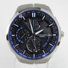 Casio OCW S3000 1AJF Oceanus Mantle Wristwatch Navy Dial Silver Case Genuine