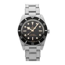 Tudor Black Bay 54  Automatic Steel Black Dial Bracelet Watch 37mm 79000N