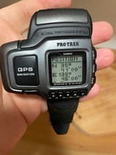 Casio PRT-1 GPS Pro Trek Satellite Navi Battery Replaced Watch Vintage