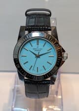 Breitling Genève Vintage Mid-Size Watch - Rare  Blue Turquoise Dial
