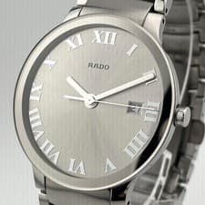 Rado Centrix Quartz Mens Wristwatch 38mm Silver Ref 11509273 wrist 16cm
