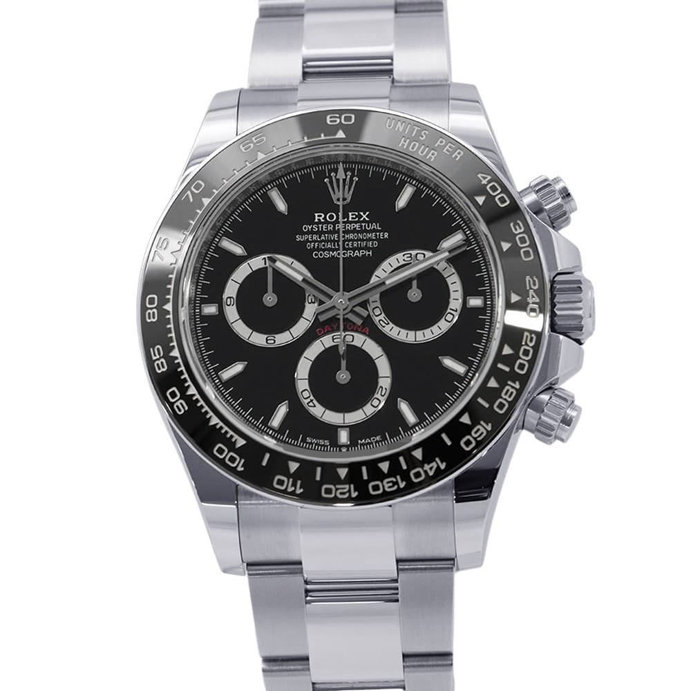 ROLEX Cosmograph Daytona 40mm Stainless Steel Black Dial 126500LN