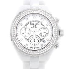 CHANEL J12 41mm Chronograph H2009 9PD Ceramic SS After Diamond Men Automatic