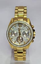 WN4043 WITTNAUER CHRONOGRAPH DIAMOND ACCENT GOLDEN TONE WOMEN'S WATCH MW5-62
