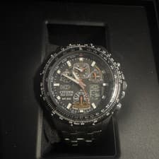 Citizen Promaster Eco-Drive Radio Controlled Watch Black Dial Box Manual