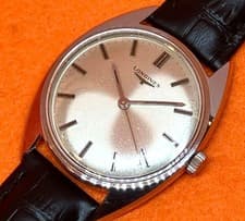 LONGINES manual winding watch, C-line, all stainless steel, working condition.