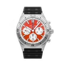Breitling Chronomat B01 NFL Denver Broncos Rubber Strap Watch AB01342B1O2S1