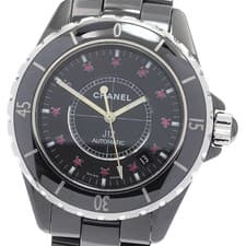 CHANEL J12 12P Ruby H1635 Black ceramic black Dial Automatic Men's Watch_942119