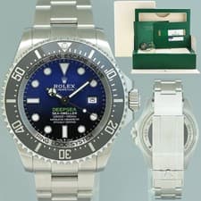 STICKERS UNWORN PAPERS Rolex Sea-Dweller Deepsea James Cameron Blue 126660 44mm