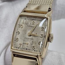 Vintage Hamilton Spencer Men's Mechanical Dress Wristwatch 731 10k Solid Gold