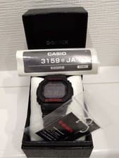 G Shock 35th Anniversary Black x Red GW-5000HR W/Box Tested Japan Used F/S