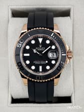 NEW 2024 Rolex Yacht-Master 40mm 126655 Rose Gold Oysterflex Black Dial