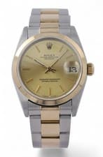 Ladies ROLEX Datejust 31 Yellow Gold & Steel Oyster 31mm Champagne Dial - 78243