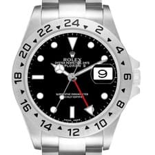 Rolex Explorer II Black Dial Steel Mens Watch 16570