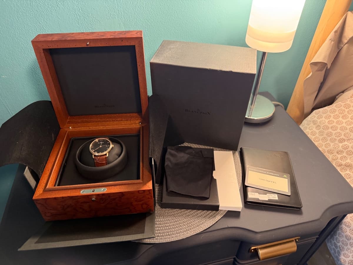 Blancpain Villeret Ultraplate 40mm 18k Red Gold 100 hour Automatic