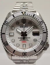 MINT SEIKO DIVERS 7002-7001 WHITE MARINEMASTER MOP AUTOMATIC MENS WATCH $1200+