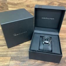 Hamilton Khaki H684010 Black Quartz Qz Men's Watch All Black Works well w/ Box