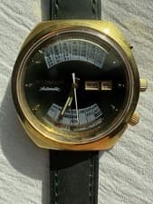 RARE Vintage ‘70s Wittnauer 2002 “Card Table” Perpetual Calendar Automatic Watch