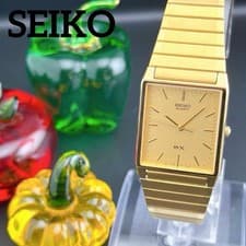 Seiko SX Tank Square Quartz Men's Watch Vintage Clean Used SA410