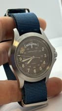 Hamilton Khaki Day Date Watch Brown NIB Battery Operated