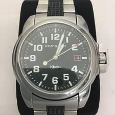 Hamilton Khaki Watch 40mm Stainless Steel Black Dial Sapphire Quartz 100m