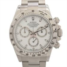 Rolex Cosmograph Daytona 116520 SS SS AT white dial 2 Extra Links
