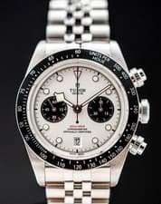 2025 TUDOR Black Bay Chrono Opaline Dial "Panda" Jubilee Bracelet 41mm