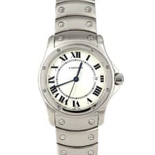 Cartier Santos Round MM W20027K1 SS Quartz