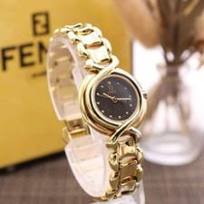 Fendi 700L Quartz Watch Black Shell Dial Ladies 24mm Clean Battery 16.7cm