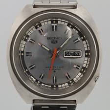 Seiko 5 Sports 6119 7170 Watch Silver Dial Automatic Mens Timepiece Genuine