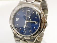 LONGINES Conquest L1.631.4 Men's Blue Dial Quartz Watch Used