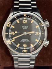 KUOE Kyoto SOMBRERO 90-011 Black Automatic 20ATM Men's Watch w/Acc. #1