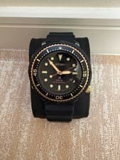 Seiko STBR039 Diver Watch Solar Limited 1200 case Black Gold Rare Edition