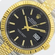 Rolex Datejust Men's 41MM 18K Yellow Gold & Stainless Steel 126333 Complete 2019