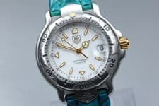 [Exc+5] ] TAG Heuer 6000 Series Professional WH1151 38mm White Qz Men's Watch