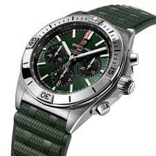 Breitling Chronomat B01 42 Ref. AB0134101L2S1, Green Dial, Complete Unworn 2025